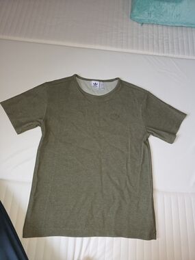 Adidas Olive Green Ribbed Tee
